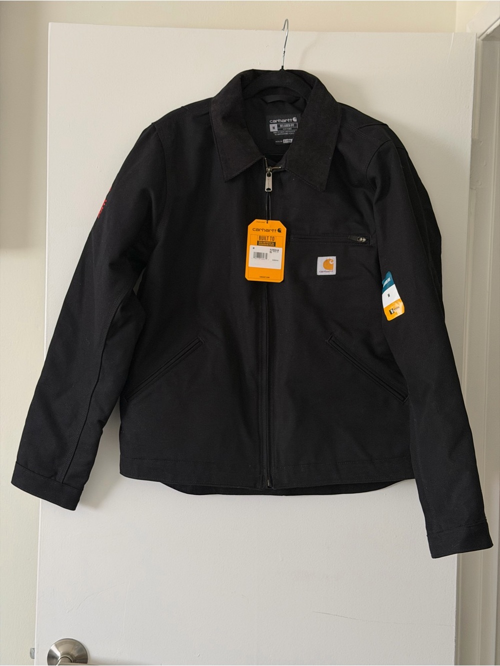 Carhartt Detroit Jacket Black Blanket Lined - Size Medium - NWT Custom Cape Fear
